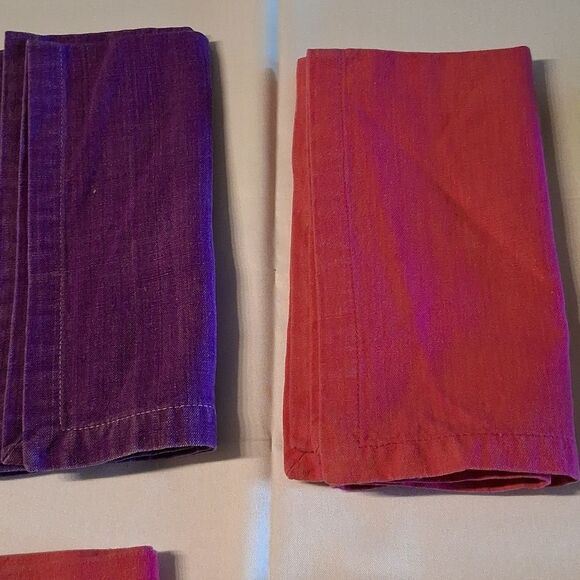 Colorful 10 Pc. Cloth Napkin Set - Picture 5 of 10